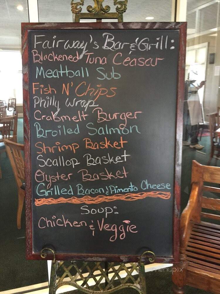 Fairways Bar & Grill - Tappahannock, VA menu_pic
