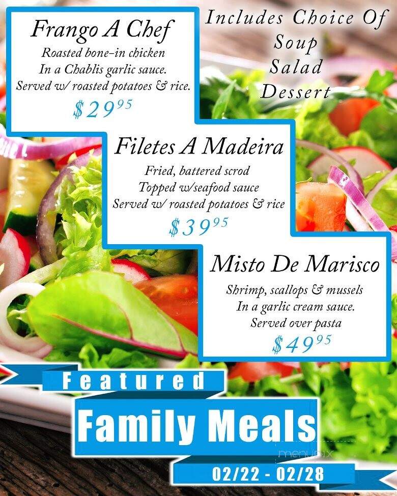 Madeira Restaurant - East Providence, RI menu_pic