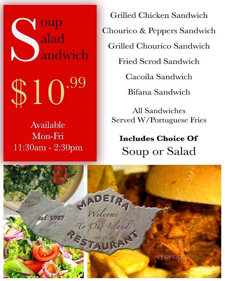 Madeira Restaurant - East Providence, RI menu_pic
