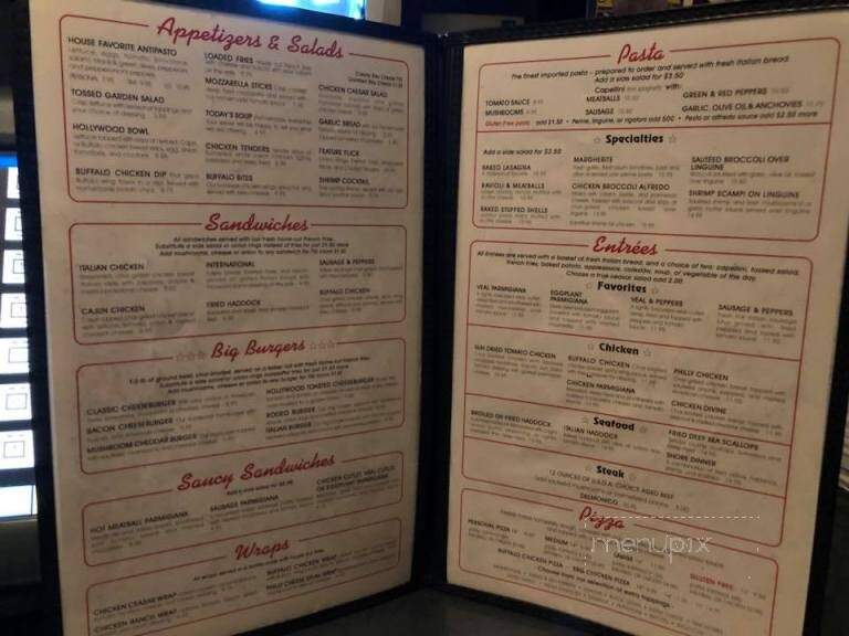 Hollywood Restaurant - Cortland, NY menu_pic