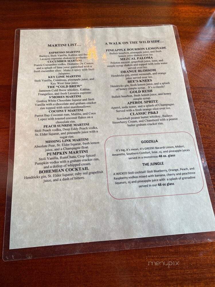 Red Parrot - Newport, RI menu_pic