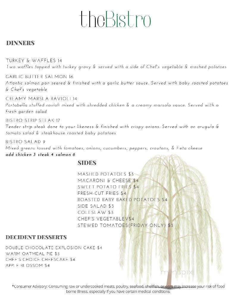The Bistro at the Village Green - Martinsburg, PA menu_pic