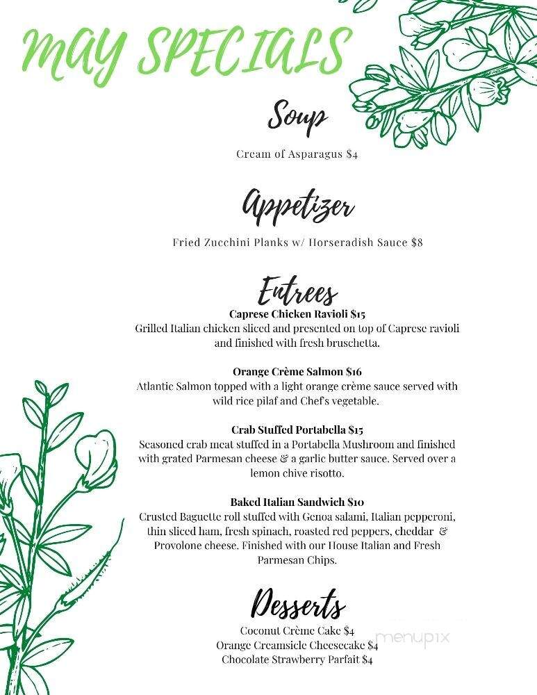 The Bistro at the Village Green - Martinsburg, PA menu_pic
