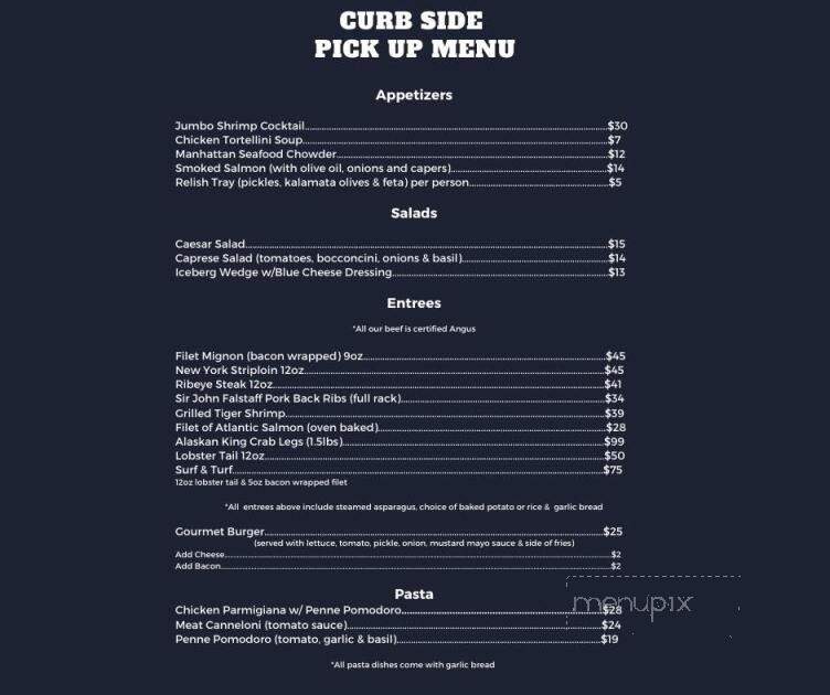 Shakespeare's Steak and Seafood House - Hamilton, ON menu_pic