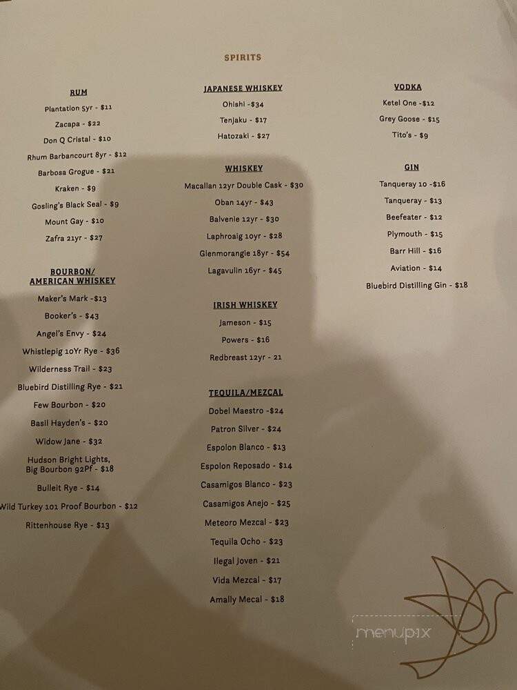 Lark - Bala Cynwyd, PA menu_pic