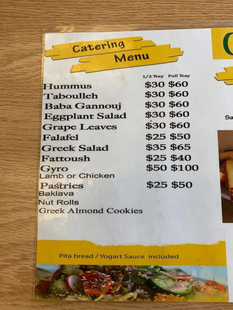 Cedars Mediterranean Grill - Stroudsburg, PA menu_pic