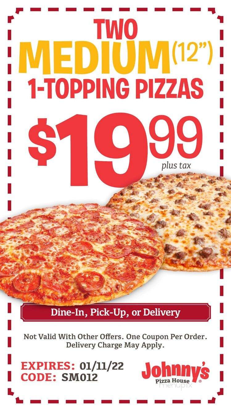 Johnny's Pizza House - Bastrop, LA menu_pic