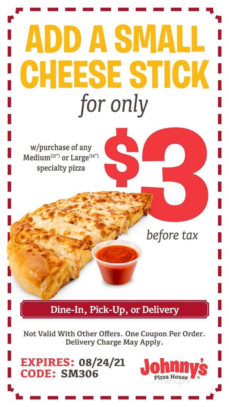 Johnny's Pizza House - Bastrop, LA menu_pic