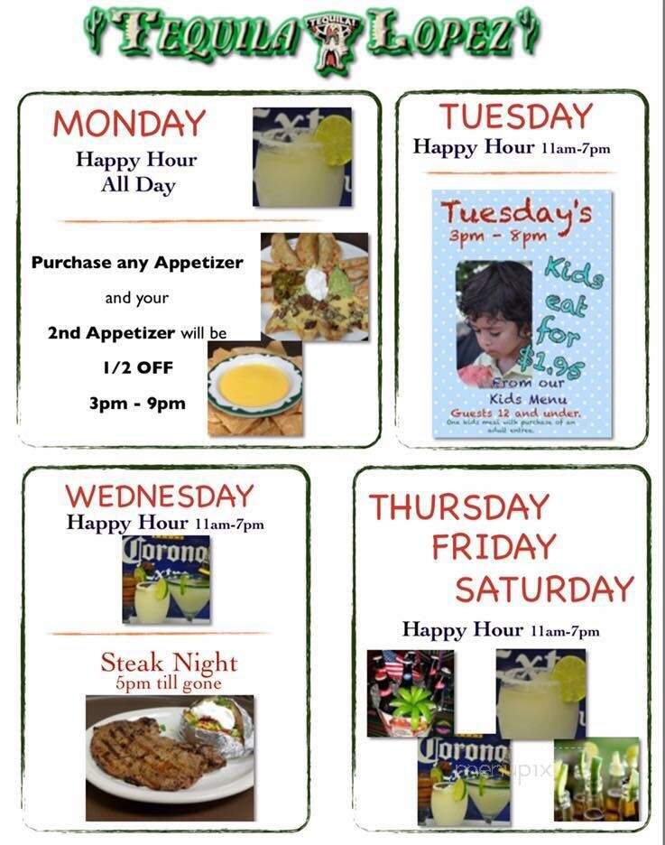 Lopez Mexican Restaurant - Houston, TX menu_pic