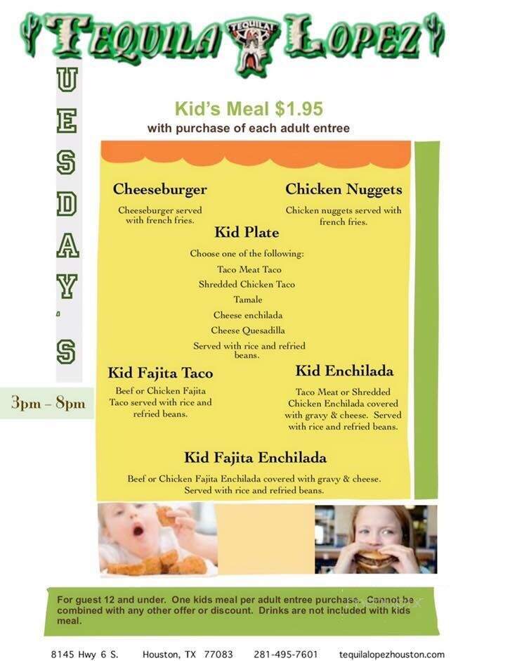 Lopez Mexican Restaurant - Houston, TX menu_pic