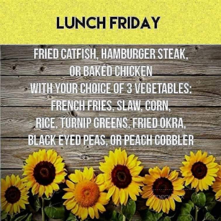 Sunflower Cafe and Grill - Grenada, MS menu_pic