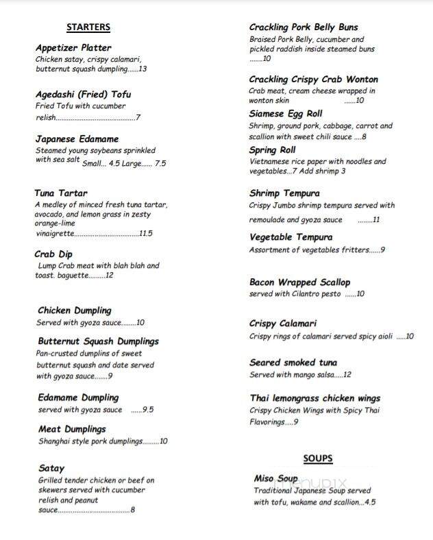 Cafe Sado - Chester, MD menu_pic