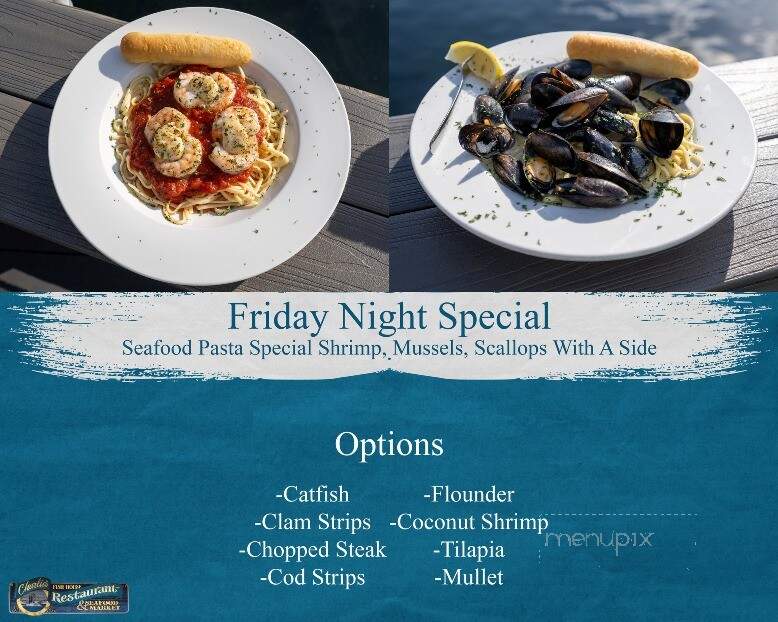 Charlie's Fish House Restaurant & Seafood Market - Crystal River, FL menu_pic