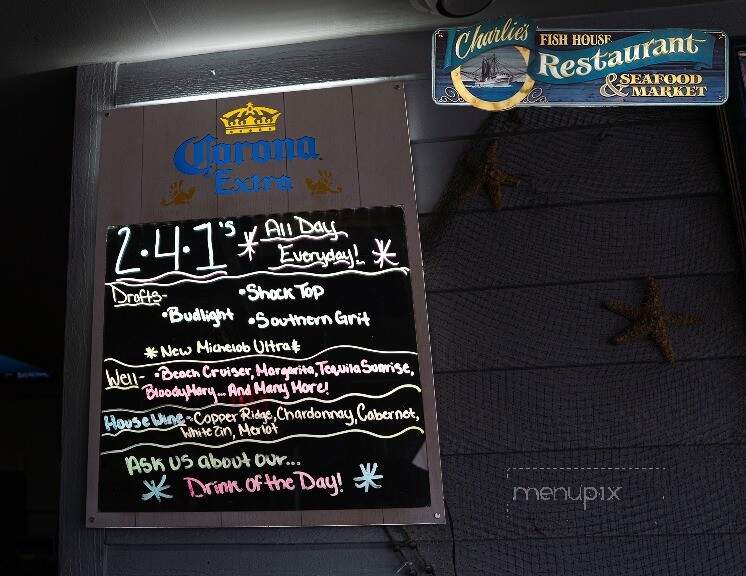 Charlie's Fish House Restaurant & Seafood Market - Crystal River, FL menu_pic