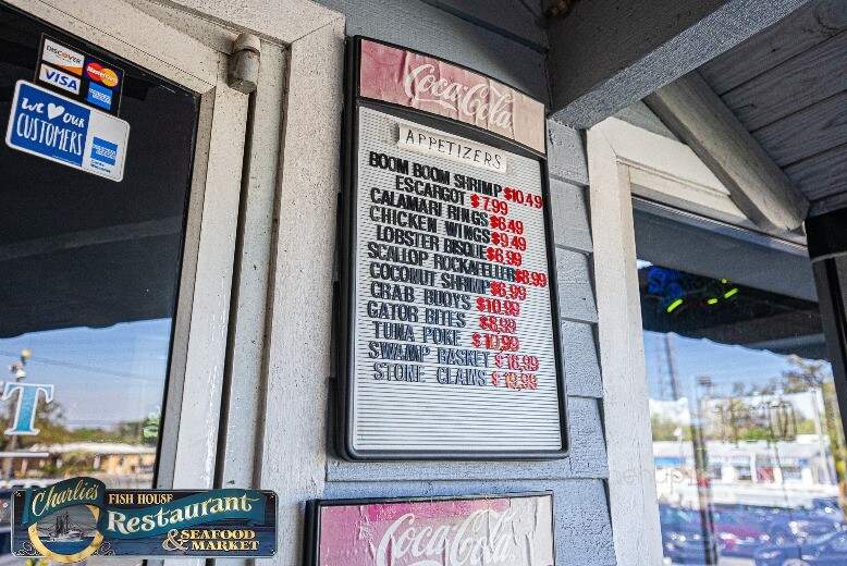 Charlie's Fish House Restaurant & Seafood Market - Crystal River, FL menu_pic
