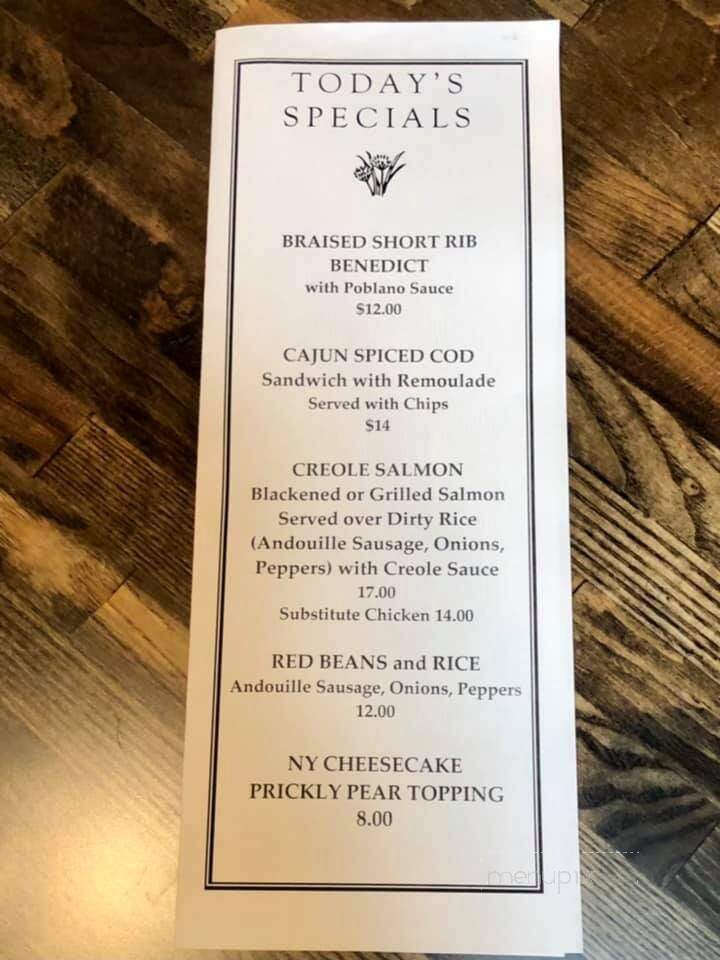 Blue Willow Restaurant - Tucson, AZ menu_pic