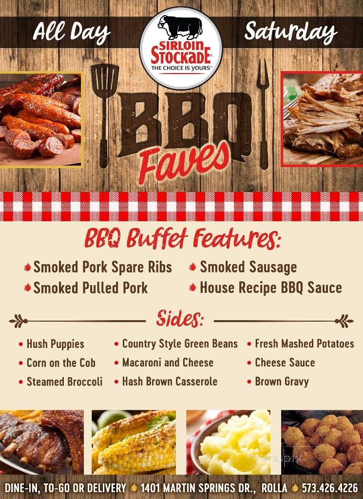 Sirloin Stockade - Rolla, MO menu_pic