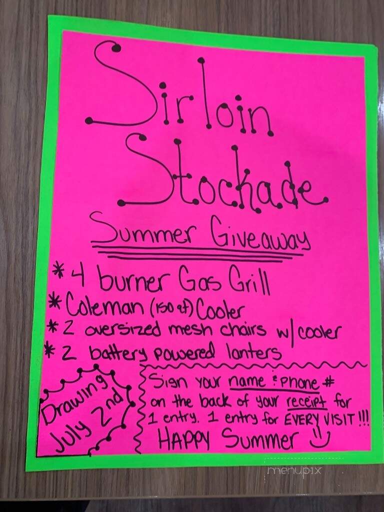Sirloin Stockade - Rolla, MO menu_pic