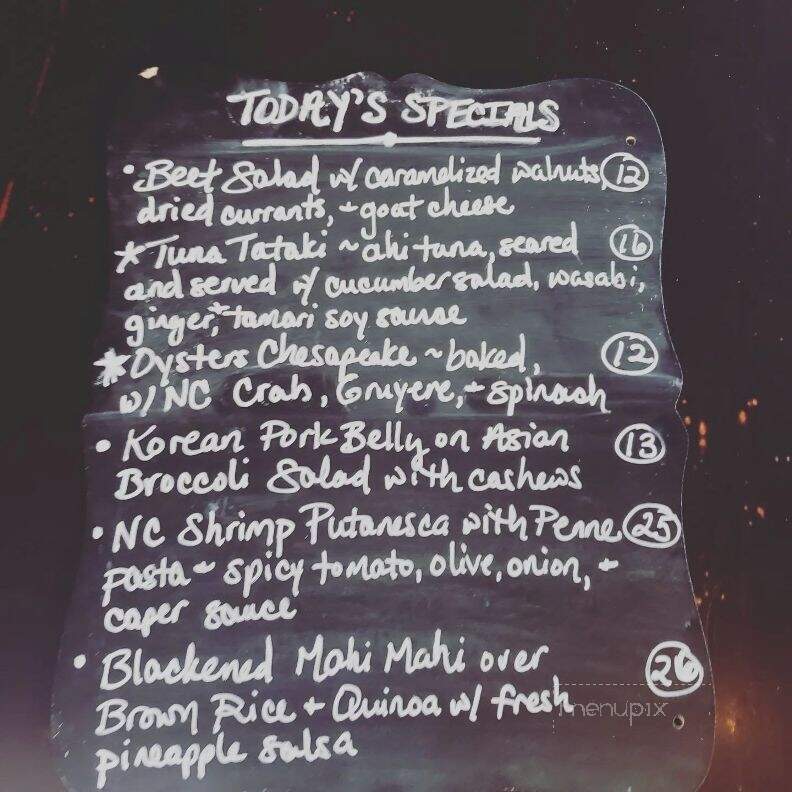 The Blind Mule - Brevard, NC menu_pic