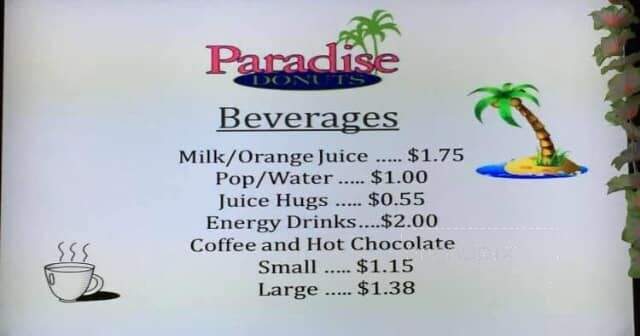 Paradise Donuts - Grand Island, NE menu_pic