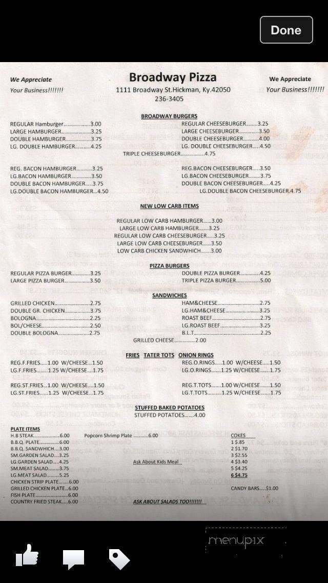 Broadway Pizza - Hickman, KY menu_pic
