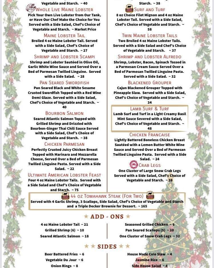 American Lobster - Wind Gap, PA menu_pic