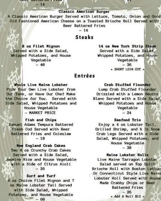 American Lobster - Wind Gap, PA menu_pic