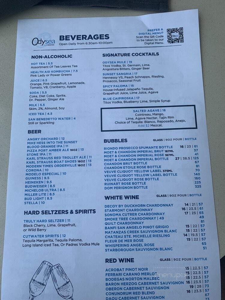 Odysea - San Diego, CA menu_pic