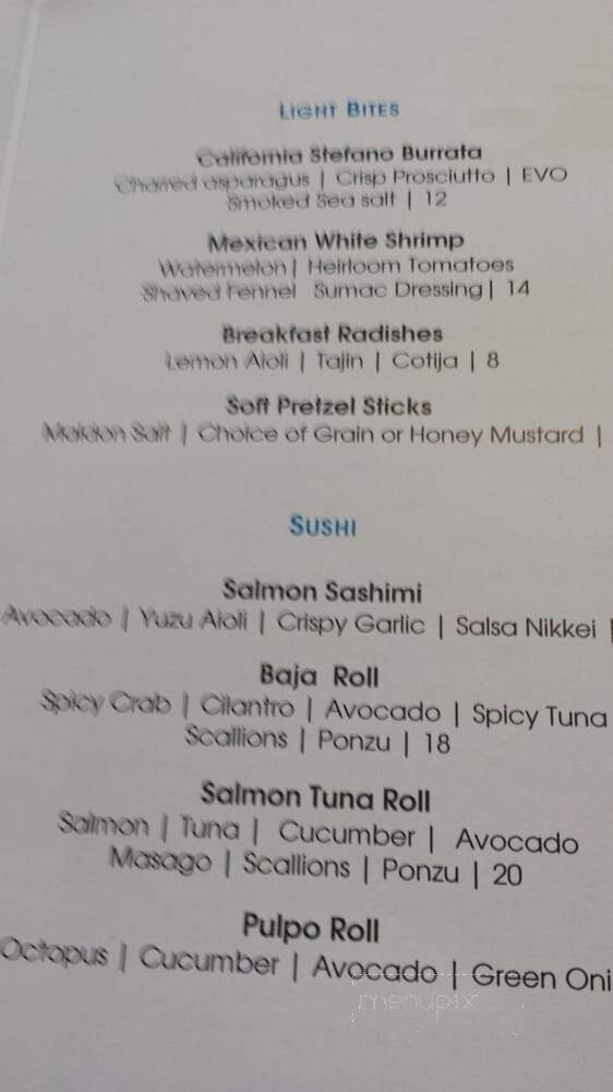 Odysea - San Diego, CA menu_pic