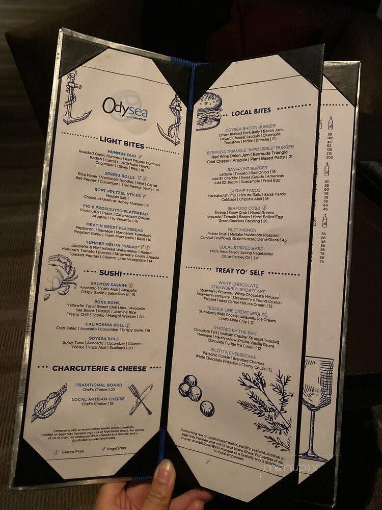 Odysea - San Diego, CA menu_pic