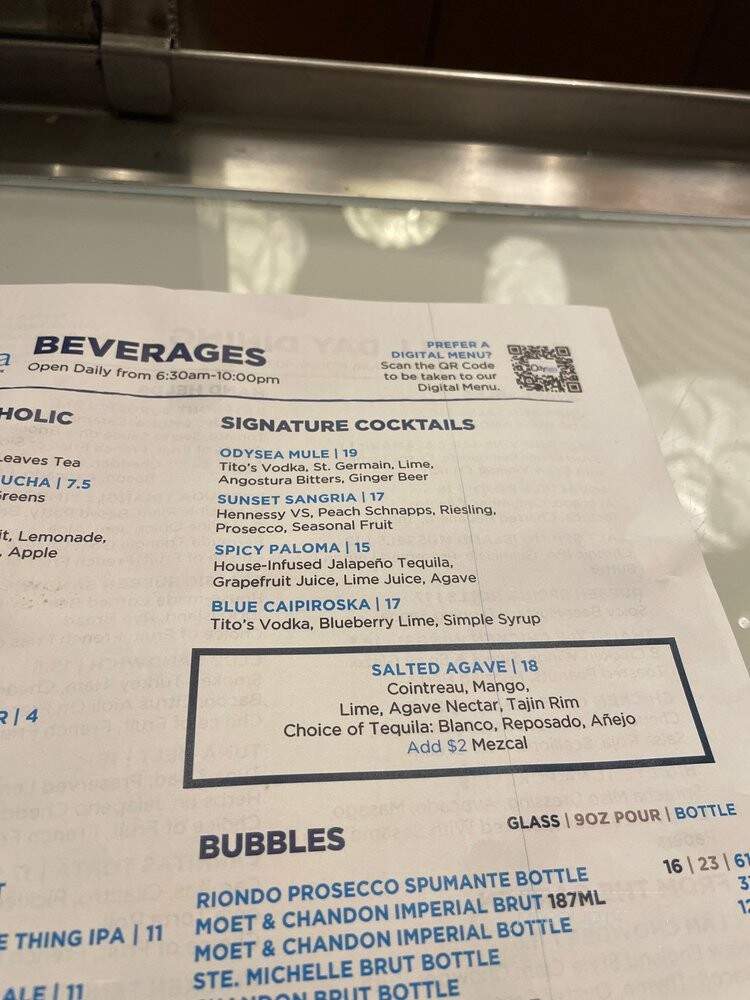 Odysea - San Diego, CA menu_pic