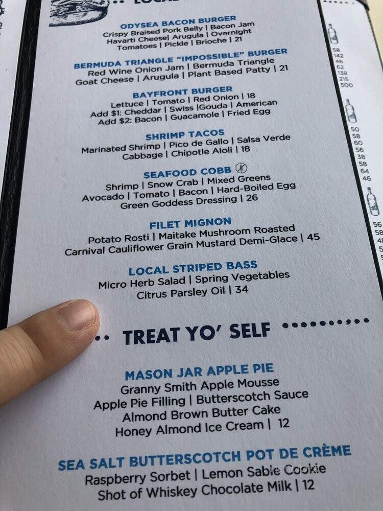 Odysea - San Diego, CA menu_pic