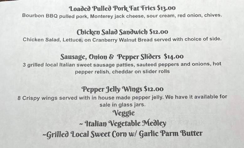 Brookside Pub - Hampton, NY menu_pic