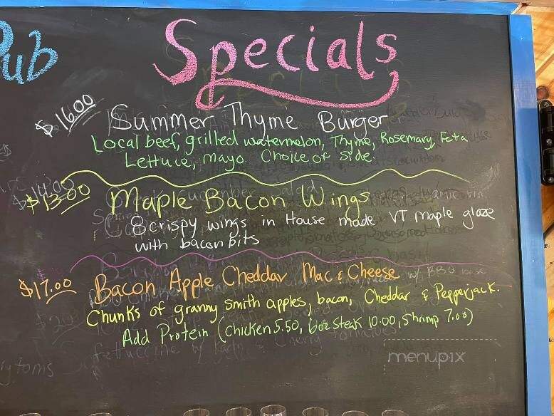 Brookside Pub - Hampton, NY menu_pic