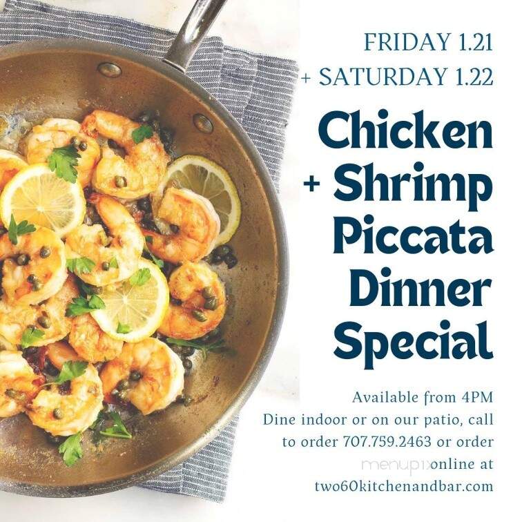 Two60 Kitchen + Bar - Fairfield, CA menu_pic