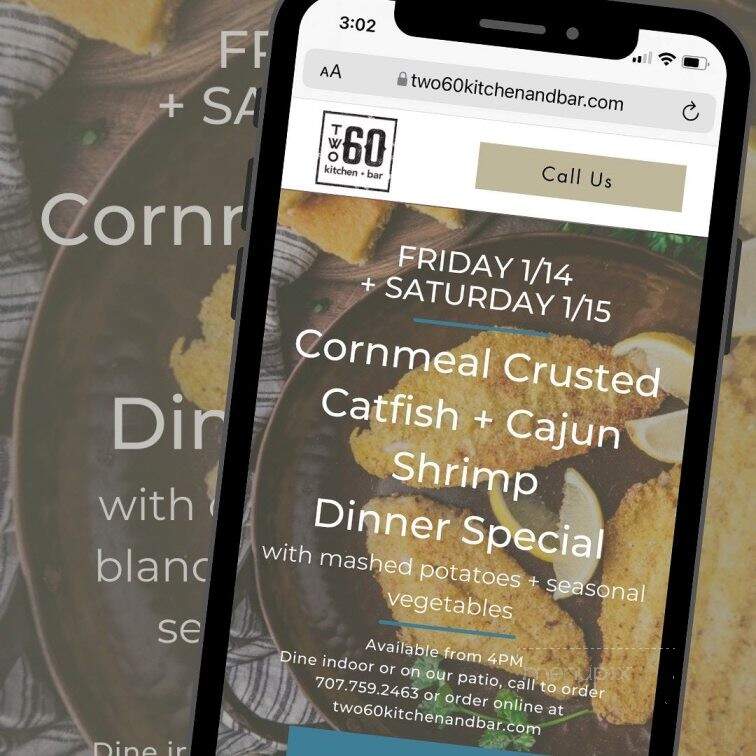 Two60 Kitchen + Bar - Fairfield, CA menu_pic