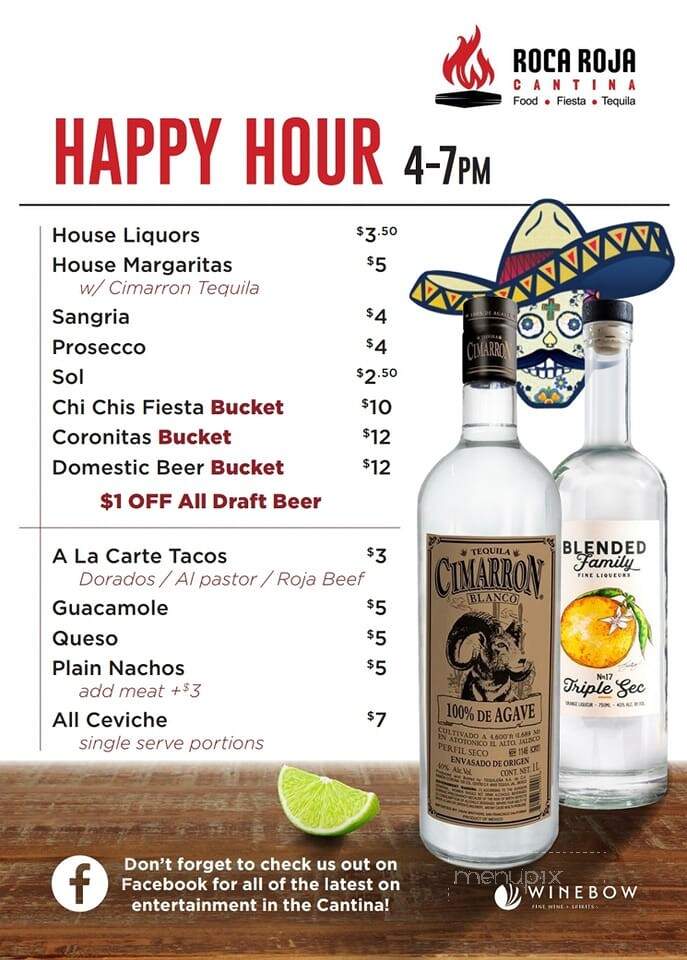 Roca Roja Cantina - North Myrtle Beach, SC menu_pic