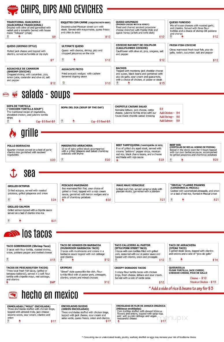 Roca Roja Cantina - North Myrtle Beach, SC menu_pic