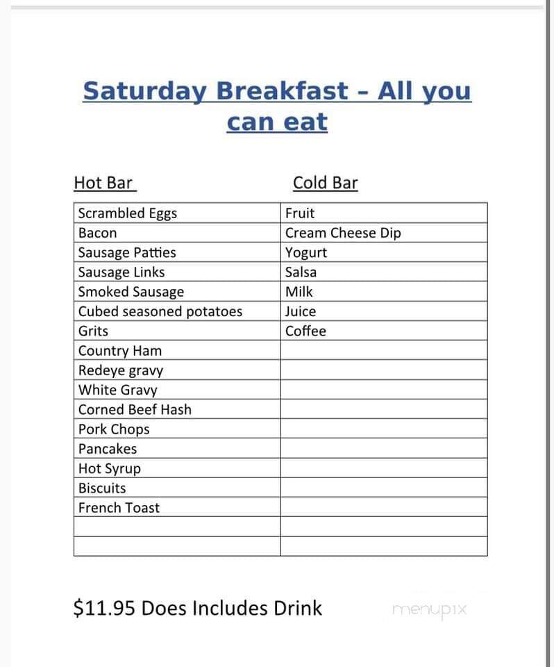 Aunt Sue's Country Corner - Pickens, SC menu_pic