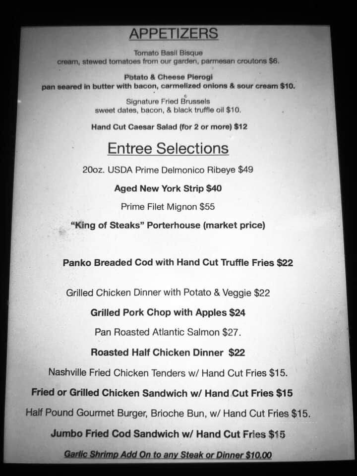 The Farmer. The Butcher. The Chef. - Austinburg, OH menu_pic