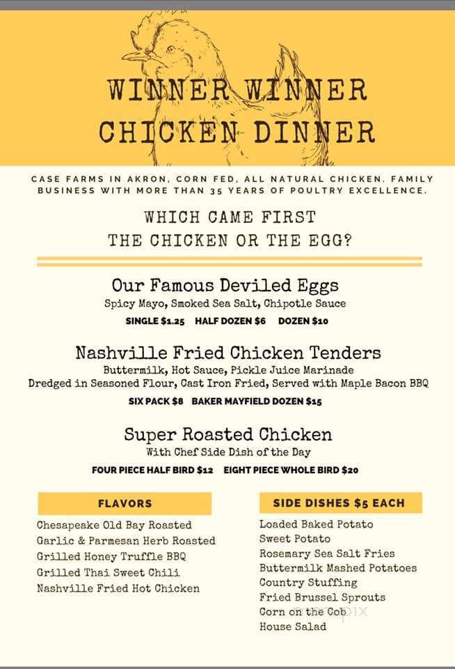 The Farmer. The Butcher. The Chef. - Austinburg, OH menu_pic