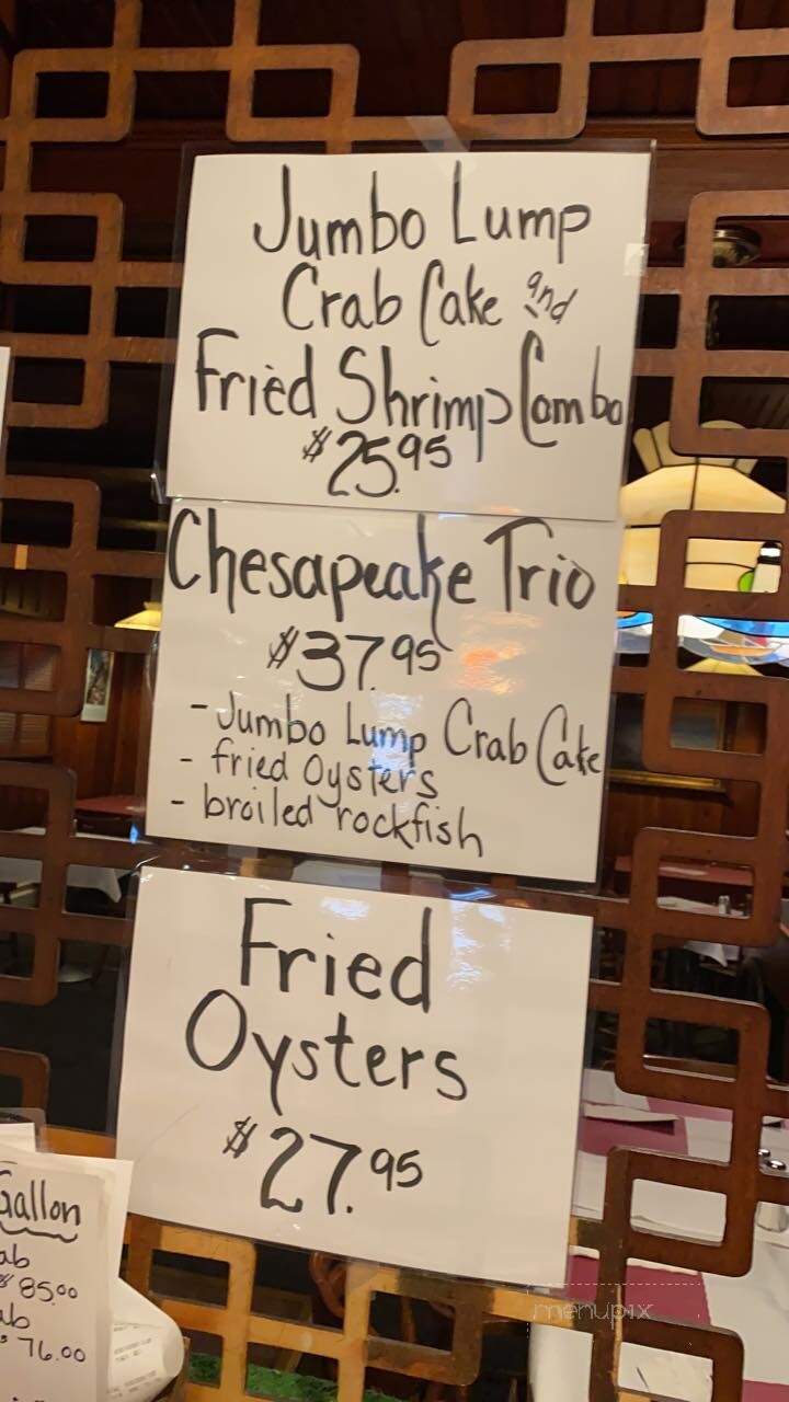Edgewater Restaurant - Edgewater, MD menu_pic