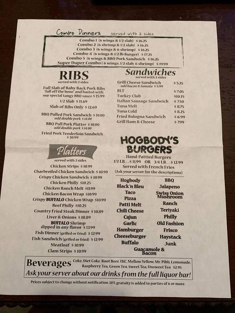 Hog Body's Grill N Fort Myers - Fort Myers, FL menu_pic