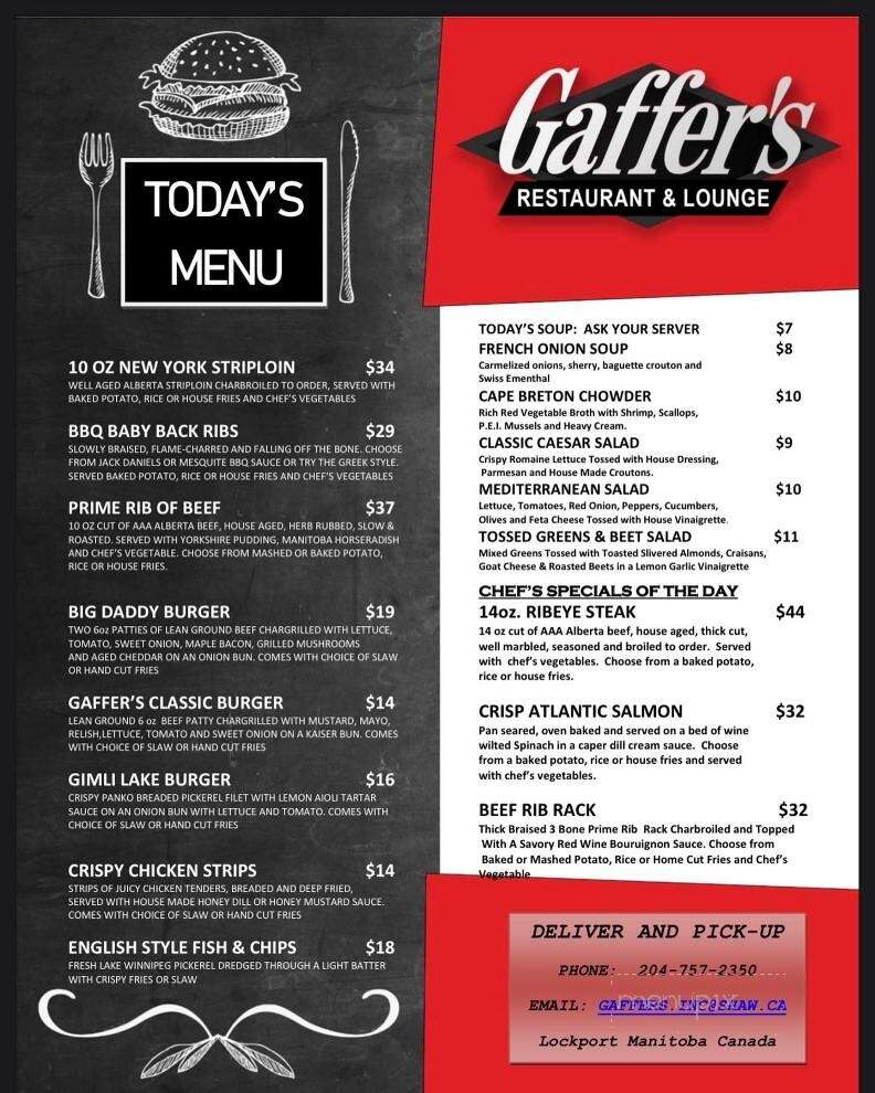 Gaffer's Restaurant & Lounge - Lockport, MB
