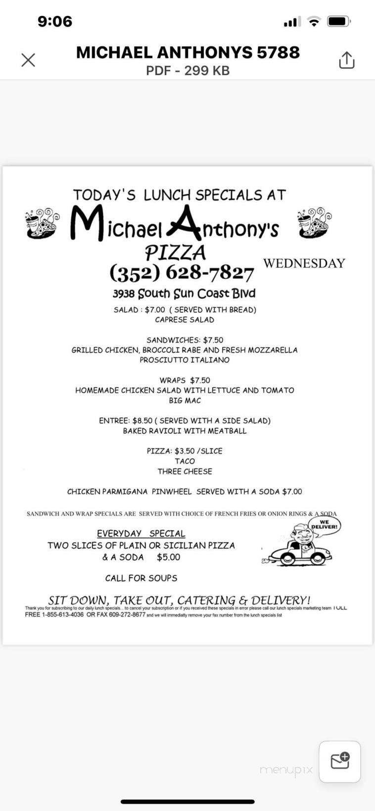 Michael Anthony's Pizza - Homosassa, FL