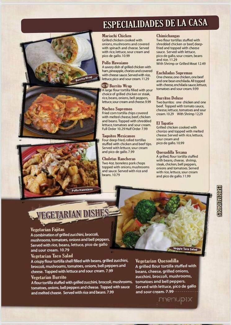 Los Mariachis - Xenia, OH menu_pic