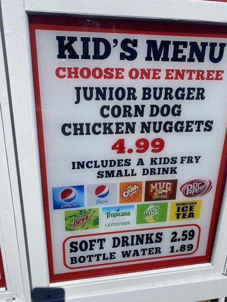 Fred's Old Fashioned Burgers - Alpine, CA menu_pic