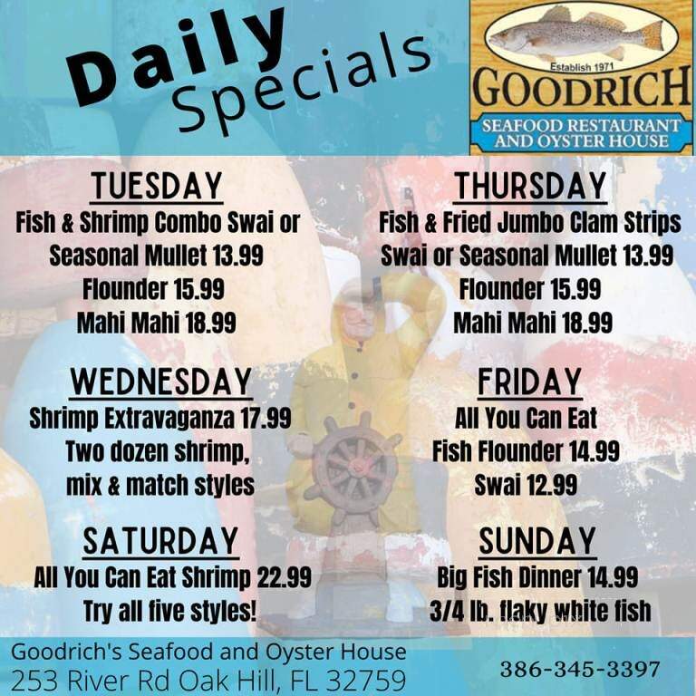 Goodrich Seafood Restaurant - Oak Hill, FL