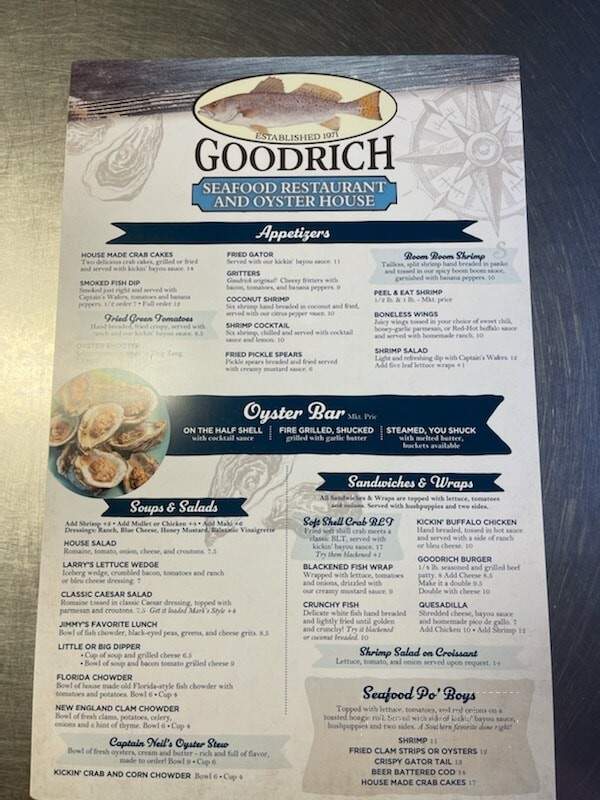 Goodrich Seafood Restaurant - Oak Hill, FL