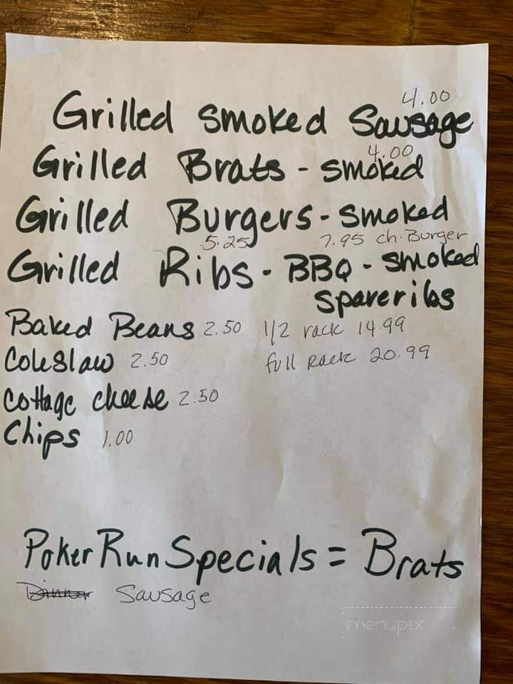 Chief's Lake - Clarksville, OH menu_pic